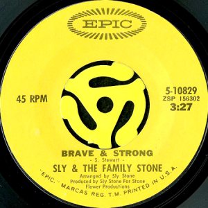 画像2: SLY & THE FAMILY STONE / RUNNIN' AWAY b/w BRAVE & STRONG (45's) (2)