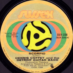 画像1: DENNIS COFFEY & THE DETROIT GUITAR BAND / SCORPIO (45's) (1)