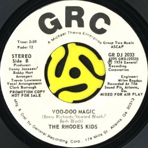 画像2: THE RHODES KIDS / VOO-DOO MAGIC (45's) (WHITE PROMO) (2)