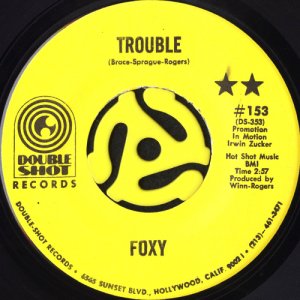 画像1: FOXY / TROUBLE (45's) (VINYL PRESS) (1)