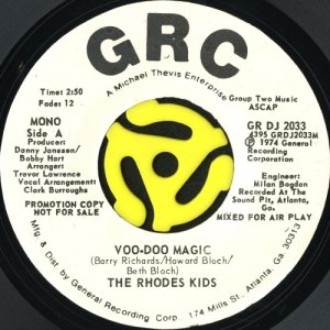 画像1: THE RHODES KIDS / VOO-DOO MAGIC (45's) (WHITE PROMO) (1)