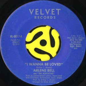 画像1: ARLENE BELL AND THE KENYATTAS / I WANNA BE LOVED b/w STOP BEFORE YOU START (45's) (1)