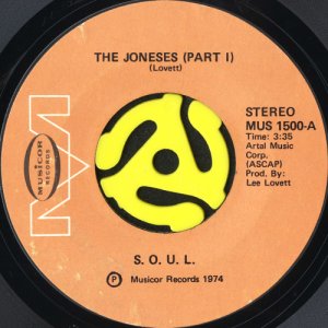 画像1: S.O.U.L. / THE JONESES (45's) (1)