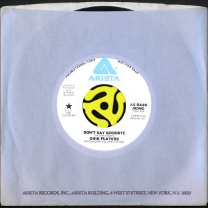 画像3: OHIO PLAYERS / DON'T SAY GOODBYE (45's) (WHITE PROMO) (VINYL PRESS) (3)