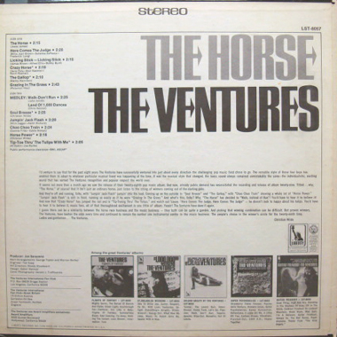 The ventures/The horse  ベンチャーズ　LP レコード