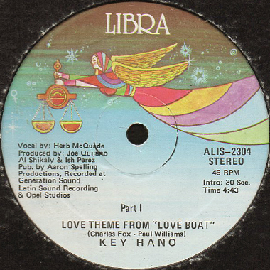 KEY HANO / LOVE THEME FROM LOVE BOAT                                        [ALIS-2304]