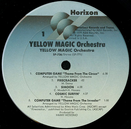 YELLOW MAGIC ORCHESTRA / SAME - Breakwell Records