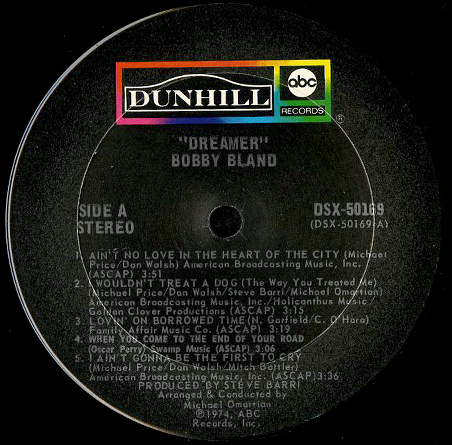 BOBBY BLAND / DREAMER - Breakwell Records BOBBY BLAND / DREAMER - Breakwell Records