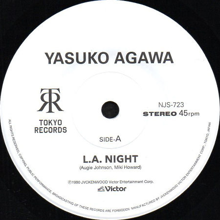 人気特価激安 YASUKO AGAWA (阿川 泰子) / L.A. NIGHT (45's) - Breakwell Records 邦楽