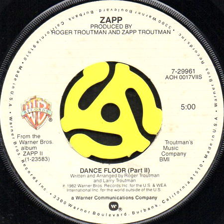 Zapp Dance Floor 45 S Breakwell Records