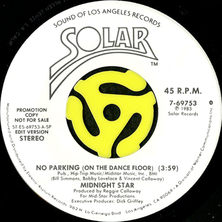 Midnight Star No Parking On The Dancefloor 45 S Breakwell Records 中古レコード通販 Soul Funk Disco Breaks Beats