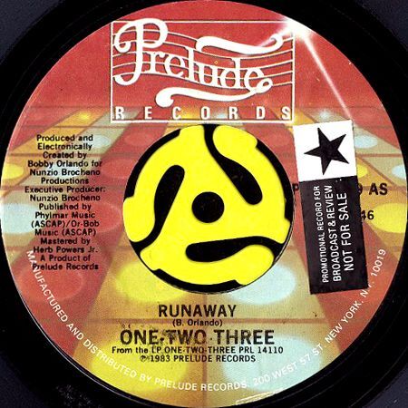 ONE-TWO-THREE / RUNAWAY (45's)                                        [PRL 8069]