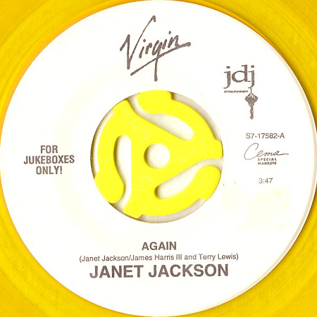 JANET JACKSON / AGAIN (45's) (YELLOW CLEAR VINYL) - Breakwell Records