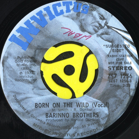 BARRINO BROTHERS / BORN ON THE WILD (45's) (PROMO