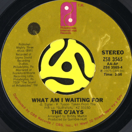 THE O'JAYS / GIVE THE PEOPLE WHAT THEY WANT (45's