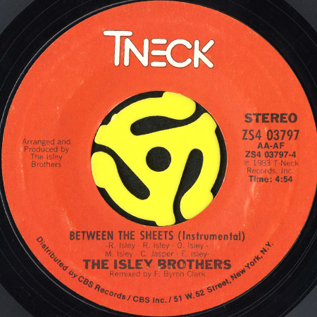 THE ISLEY BROTHERS / BETWEEN THE SHEETS (45's)｜BREAKWELL RECORDS