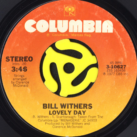BILL WITHERS / LOVELY DAY (45's)｜BREAKWELL RECORDS - 中古レコード